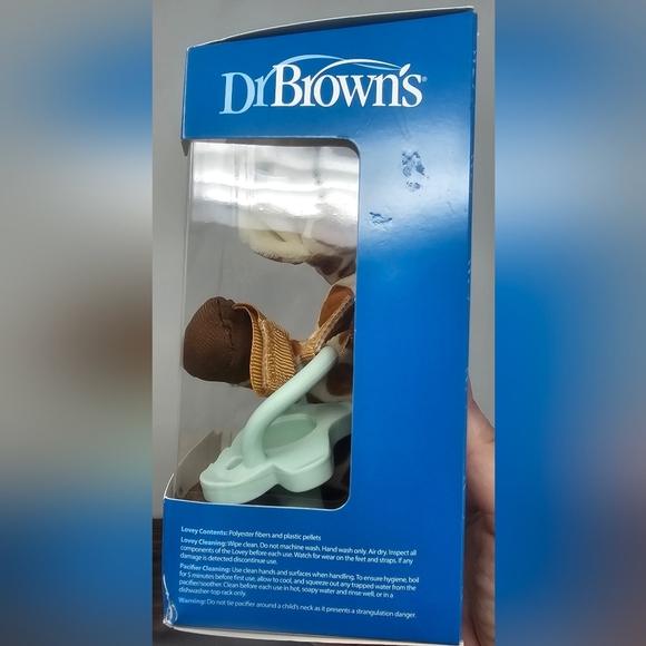 Dr. Brown's Baby Lovey GIRAFFE Pacifier and Teether Holder Happy Paci 0-12 m NEW - Picture 3 of 7